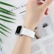 Flower Engraved Silicone Band Compatible with Apple Watch Bands 38mm 40mm 41mm 42mm 44mm 45mm 49mm,Soft Sport Strap Replacement Wristbands for iWatch Ultra Series 8 7/SE/6/5/4/3/2/1