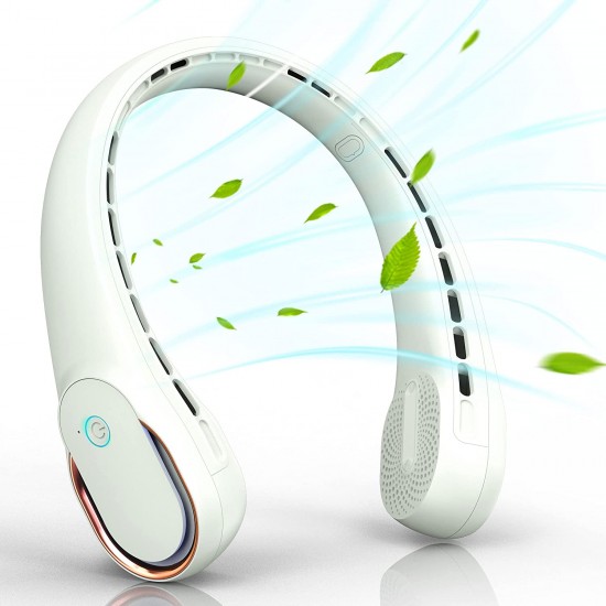 Portable Neck Fan, Bladeless Neck Fan,Long Endurance,Upgraded air volume,Easier to Use,360° Cooling,No Hair Twisting,Non-Slip Material,Rechargeable,3-Speed Portable Neck Fan, Bladeless Neck Fan,Long Endurance,Upgraded air volume,Easier to Use,360° Cooling,No Hair Twisting,Non-Slip Material,Rechargeable,3-Speed