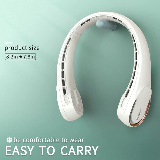 Portable Neck Fan, Bladeless Neck Fan,Long Endurance,Upgraded air volume,Easier to Use,360° Cooling,No Hair Twisting,Non-Slip Material,Rechargeable,3-Speed Portable Neck Fan, Bladeless Neck Fan,Long Endurance,Upgraded air volume,Easier to Use,360° Cooling,No Hair Twisting,Non-Slip Material,Rechargeable,3-Speed