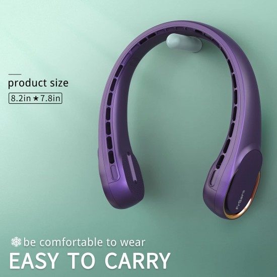 Portable Neck Fan, Bladeless Neck Fan,Long Endurance,Upgraded air volume,Easier to Use,360° Cooling,No Hair Twisting,Non-Slip Material,Rechargeable,3-Speed Portable Neck Fan, Bladeless Neck Fan,Long Endurance,Upgraded air volume,Easier to Use,360° Cooling,No Hair Twisting,Non-Slip Material,Rechargeable,3-Speed