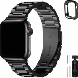 Stainless Steel Watch Band 42mm 44mm 45mm 49mm 38mm 40mm 41mm Band with Case for Apple Watch Ultra Series 8/7/6/5/4/3/2/1/SE/SE2 Stainless Steel Watch Band 42mm 44mm 45mm 49mm 38mm 40mm 41mm Band with Case for Apple Watch Ultra Series 8/7/6/5/4/3/2/1/SE/SE2