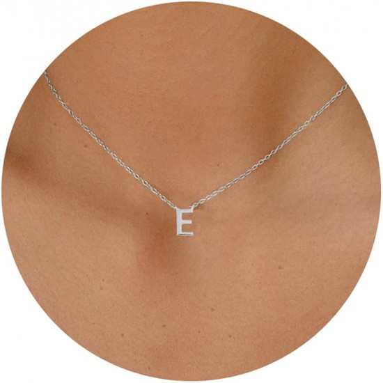 Initial Necklaces for Women, Dainty Letter Necklace Personalized Tiny Initial Pendant Necklace Monogram Cute Letter Name Choker Necklaces for Teen Girls