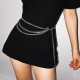 Multilayer Metal Waist Chain Dress Belts Metal Belt for Women