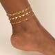 Ankle Bracelets for Women, Handmade Women Waterproof Chain Ankle Set for Women Girls Summer Beach Jewelry Gifts