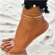 Ankle Bracelets for Women, Handmade Women Waterproof Chain Ankle Set for Women Girls Summer Beach Jewelry Gifts