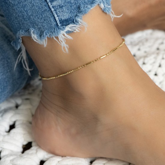 Ankle Bracelets for Women, Handmade Women Waterproof Chain Ankle Set for Women Girls Summer Beach Jewelry Gifts