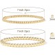 Gold Bead Bracelet for Women,14K Gold Plated Bead Ball Bracelet Stretchable Elastic Bracelet