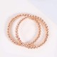 Gold Bead Bracelet for Women,14K Gold Plated Bead Ball Bracelet Stretchable Elastic Bracelet