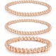 Gold Bead Bracelet for Women,14K Gold Plated Bead Ball Bracelet Stretchable Elastic Bracelet