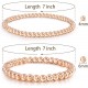 Gold Bead Bracelet for Women,14K Gold Plated Bead Ball Bracelet Stretchable Elastic Bracelet