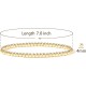 Gold Bead Bracelet for Women,14K Gold Plated Bead Ball Bracelet Stretchable Elastic Bracelet