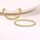 Gold Bead Bracelet for Women,14K Gold Plated Bead Ball Bracelet Stretchable Elastic Bracelet