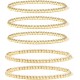 Gold Bead Bracelet for Women,14K Gold Plated Bead Ball Bracelet Stretchable Elastic Bracelet