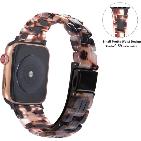 Thin Light Resin Strap Bracelet for Apple Watch Band 38mm 40mm 41mm 42mm 44mm 45mm 49mm Stainless Steel Buckle Replacement Band For iWatch SE Ultra Series 8 7 6 5 4 3 2 1 for Women Men