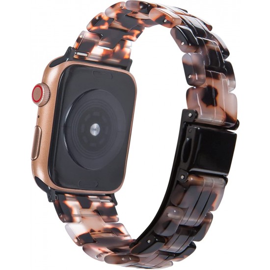 Thin Light Resin Strap Bracelet for Apple Watch Band 38mm 40mm 41mm 42mm 44mm 45mm 49mm Stainless Steel Buckle Replacement Band For iWatch SE Ultra Series 8 7 6 5 4 3 2 1 for Women Men