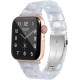 Thin Light Resin Strap Bracelet for Apple Watch Band 38mm 40mm 41mm 42mm 44mm 45mm 49mm Stainless Steel Buckle Replacement Band For iWatch SE Ultra Series 8 7 6 5 4 3 2 1 for Women Men