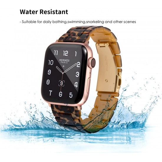 Thin Light Resin Strap Bracelet for Apple Watch Band 38mm 40mm 41mm 42mm 44mm 45mm 49mm Stainless Steel Buckle Replacement Band For iWatch SE Ultra Series 8 7 6 5 4 3 2 1 for Women Men