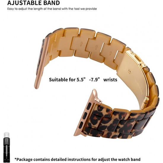 Thin Light Resin Strap Bracelet for Apple Watch Band 38mm 40mm 41mm 42mm 44mm 45mm 49mm Stainless Steel Buckle Replacement Band For iWatch SE Ultra Series 8 7 6 5 4 3 2 1 for Women Men