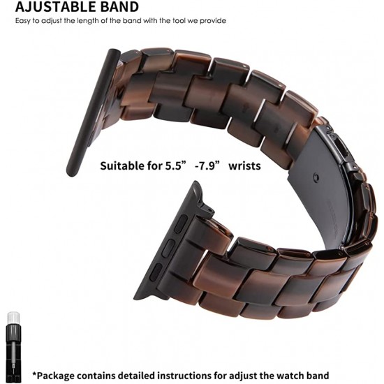 Thin Light Resin Strap Bracelet for Apple Watch Band 38mm 40mm 41mm 42mm 44mm 45mm 49mm Stainless Steel Buckle Replacement Band For iWatch SE Ultra Series 8 7 6 5 4 3 2 1 for Women Men