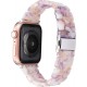 Thin Light Resin Strap Bracelet for Apple Watch Band 38mm 40mm 41mm 42mm 44mm 45mm 49mm Stainless Steel Buckle Replacement Band For iWatch SE Ultra Series 8 7 6 5 4 3 2 1 for Women Men