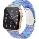Thin Light Resin Strap Bracelet for Apple Watch Band 38mm 40mm 41mm 42mm 44mm 45mm 49mm Stainless Steel Buckle Replacement Band For iWatch SE Ultra Series 8 7 6 5 4 3 2 1 for Women Men