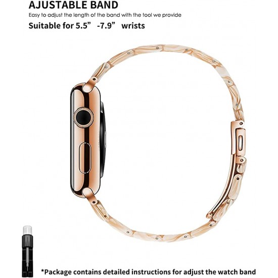 Thin Light Resin Strap Bracelet for Apple Watch Band 38mm 40mm 41mm 42mm 44mm 45mm 49mm Stainless Steel Buckle Replacement Band For iWatch SE Ultra Series 8 7 6 5 4 3 2 1 for Women Men