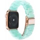 Thin Light Resin Strap Bracelet for Apple Watch Band 38mm 40mm 41mm 42mm 44mm 45mm 49mm Stainless Steel Buckle Replacement Band For iWatch SE Ultra Series 8 7 6 5 4 3 2 1 for Women Men