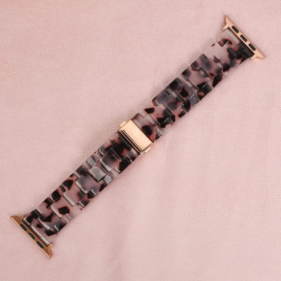 Thin Light Resin Strap Bracelet for Apple Watch Band 38mm 40mm 41mm 42mm 44mm 45mm 49mm Stainless Steel Buckle Replacement Band For iWatch SE Ultra Series 8 7 6 5 4 3 2 1 for Women Men