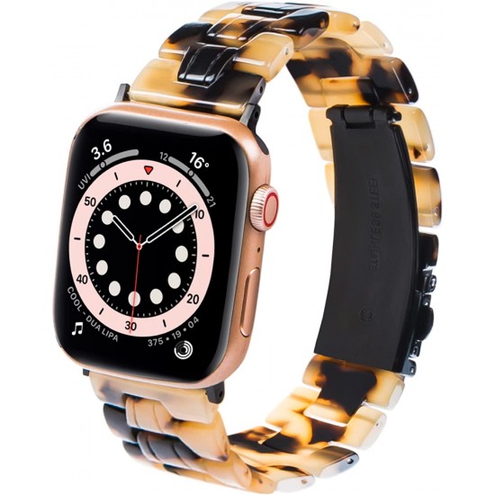 Thin Light Resin Strap Bracelet for Apple Watch Band 38mm 40mm 41mm 42mm 44mm 45mm 49mm Stainless Steel Buckle Replacement Band For iWatch SE Ultra Series 8 7 6 5 4 3 2 1 for Women Men