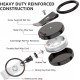 Heavy Duty Retractable Badge Holder Reel, Metal ID Badge Holder with Belt Clip Key Ring Heavy Duty Retractable Badge Holder Reel, Metal ID Badge Holder with Belt Clip Key Ring