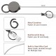 Heavy Duty Retractable Badge Holder Reel, Metal ID Badge Holder with Belt Clip Key Ring Heavy Duty Retractable Badge Holder Reel, Metal ID Badge Holder with Belt Clip Key Ring