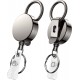 Heavy Duty Retractable Badge Holder Reel, Metal ID Badge Holder with Belt Clip Key Ring Heavy Duty Retractable Badge Holder Reel, Metal ID Badge Holder with Belt Clip Key Ring