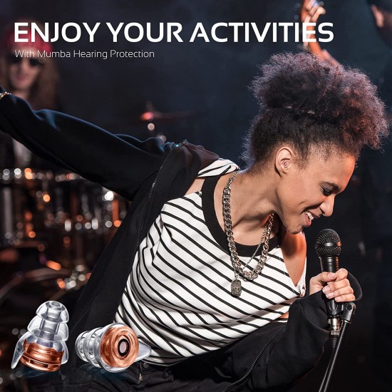 High Fidelity Concert Earplugs, Reusable Musicians Ear Plugs, 27dB Advanced Filter Technology Ear Protection for Music Festivals High Fidelity Concert Earplugs, Reusable Musicians Ear Plugs, 27dB Advanced Filter Technology Ear Protection for Music Festivals