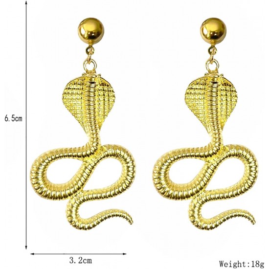 Snake Dangle Earrings for Women Boho Statement Snake Earrings Personality Snake Dangle Drop Earrings for Teen Girls