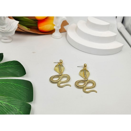 Snake Dangle Earrings for Women Boho Statement Snake Earrings Personality Snake Dangle Drop Earrings for Teen Girls