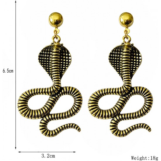 Snake Dangle Earrings for Women Boho Statement Snake Earrings Personality Snake Dangle Drop Earrings for Teen Girls