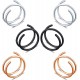 20G Nose Rings Hoops Surgical Steel Double Spiral Nose Ring Left or Right Single Pierced Nose Piercing for Women Men