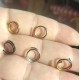 20G Nose Rings Hoops Surgical Steel Double Spiral Nose Ring Left or Right Single Pierced Nose Piercing for Women Men