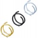 20G Nose Rings Hoops Surgical Steel Double Spiral Nose Ring Left or Right Single Pierced Nose Piercing for Women Men