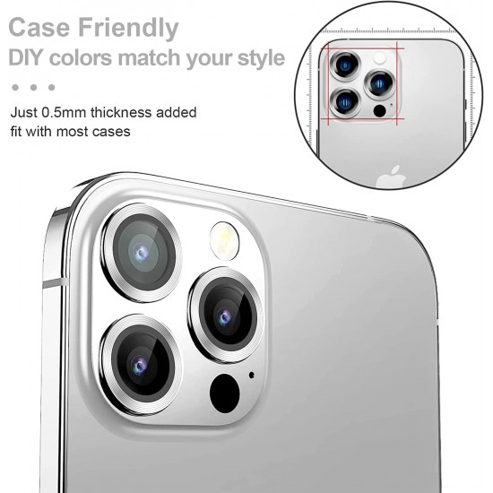 Camera Lens Protector for iphone 14 Pro Max/14 Pro/14/14 Plus, 9H Tempered Glass Screen Protector Cover Metal Individual Ring Camera Lens Protector for iphone 14 Pro Max/14 Pro/14/14 Plus, 9H Tempered Glass Screen Protector Cover Metal Individual Ring