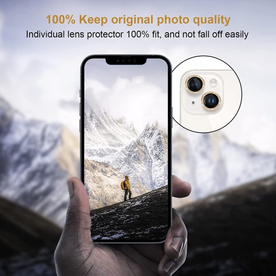 Camera Lens Protector for iphone 14 Pro Max/14 Pro/14/14 Plus, 9H Tempered Glass Screen Protector Cover Metal Individual Ring Camera Lens Protector for iphone 14 Pro Max/14 Pro/14/14 Plus, 9H Tempered Glass Screen Protector Cover Metal Individual Ring