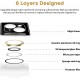 Camera Lens Protector for iphone 14 Pro Max/14 Pro/14/14 Plus, 9H Tempered Glass Screen Protector Cover Metal Individual Ring Camera Lens Protector for iphone 14 Pro Max/14 Pro/14/14 Plus, 9H Tempered Glass Screen Protector Cover Metal Individual Ring