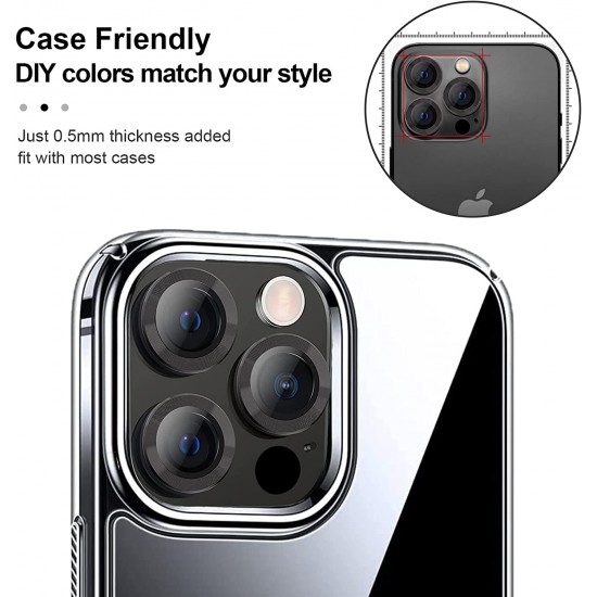 Camera Lens Protector for iphone 14 Pro Max/14 Pro/14/14 Plus, 9H Tempered Glass Screen Protector Cover Metal Individual Ring Camera Lens Protector for iphone 14 Pro Max/14 Pro/14/14 Plus, 9H Tempered Glass Screen Protector Cover Metal Individual Ring