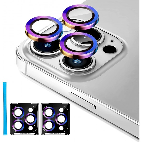 Camera Lens Protector for iphone 14 Pro Max/14 Pro/14/14 Plus, 9H Tempered Glass Screen Protector Cover Metal Individual Ring Camera Lens Protector for iphone 14 Pro Max/14 Pro/14/14 Plus, 9H Tempered Glass Screen Protector Cover Metal Individual Ring
