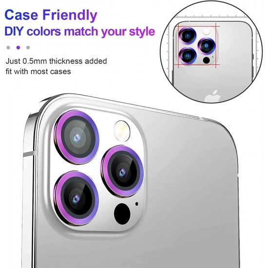 Camera Lens Protector for iphone 14 Pro Max/14 Pro/14/14 Plus, 9H Tempered Glass Screen Protector Cover Metal Individual Ring Camera Lens Protector for iphone 14 Pro Max/14 Pro/14/14 Plus, 9H Tempered Glass Screen Protector Cover Metal Individual Ring