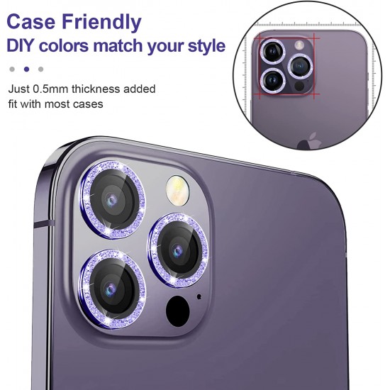 Camera Lens Protector for iphone 14 Pro Max/14 Pro/14/14 Plus, 9H Tempered Glass Screen Protector Cover Metal Individual Ring Camera Lens Protector for iphone 14 Pro Max/14 Pro/14/14 Plus, 9H Tempered Glass Screen Protector Cover Metal Individual Ring