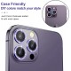 Camera Lens Protector for iphone 14 Pro Max/14 Pro/14/14 Plus, 9H Tempered Glass Screen Protector Cover Metal Individual Ring Camera Lens Protector for iphone 14 Pro Max/14 Pro/14/14 Plus, 9H Tempered Glass Screen Protector Cover Metal Individual Ring