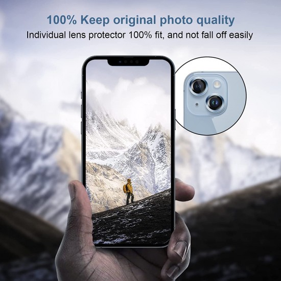 Camera Lens Protector for iphone 14 Pro Max/14 Pro/14/14 Plus, 9H Tempered Glass Screen Protector Cover Metal Individual Ring Camera Lens Protector for iphone 14 Pro Max/14 Pro/14/14 Plus, 9H Tempered Glass Screen Protector Cover Metal Individual Ring