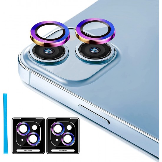 Camera Lens Protector for iphone 14 Pro Max/14 Pro/14/14 Plus, 9H Tempered Glass Screen Protector Cover Metal Individual Ring Camera Lens Protector for iphone 14 Pro Max/14 Pro/14/14 Plus, 9H Tempered Glass Screen Protector Cover Metal Individual Ring