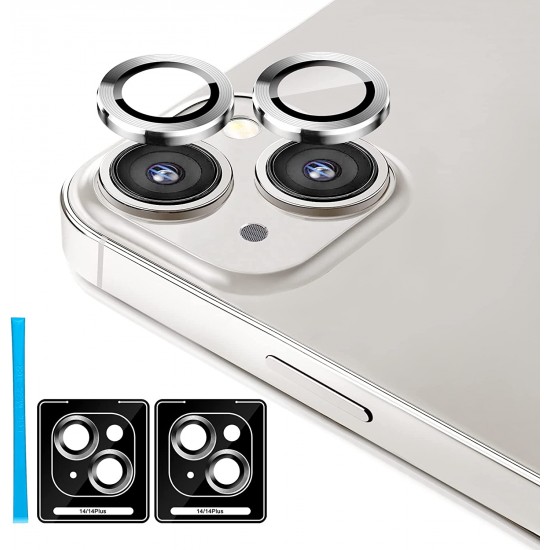 Camera Lens Protector for iphone 14 Pro Max/14 Pro/14/14 Plus, 9H Tempered Glass Screen Protector Cover Metal Individual Ring Camera Lens Protector for iphone 14 Pro Max/14 Pro/14/14 Plus, 9H Tempered Glass Screen Protector Cover Metal Individual Ring